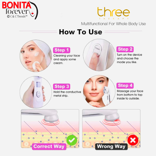 Multifunctional Triple Therapy Beauty Device 6