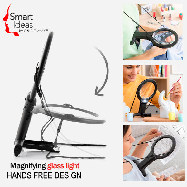 Multipurpose Hands Free LED Neck Magnifier Glass 3