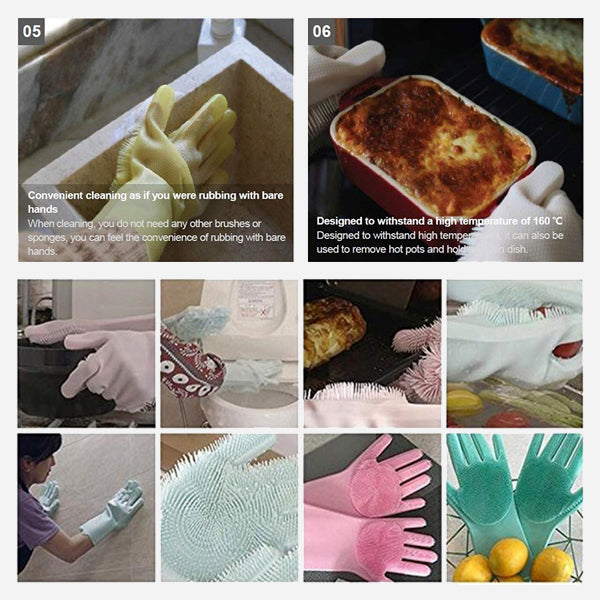 Multipurpose Magic Silicone Cleaning Gloves 4