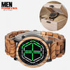 Night Vision Wooden Futuristic Watch 12a