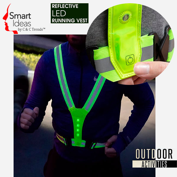 Outdoor Activities LED Reflective Safety Vest 4