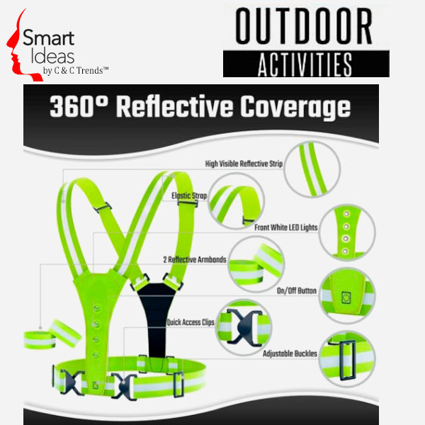 Outdoor Activities LED Reflective Safety Vest  3