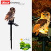 Owl Design Waterproof Solar Garden Lamp 2a