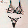 Passional Transparent Lace Embroidery Underwear Set 3