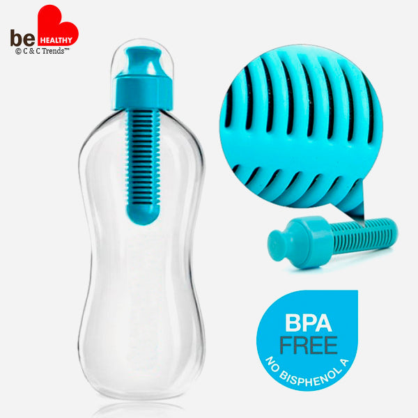 Portable Water Purification Bottle with Carbon Filter 1a