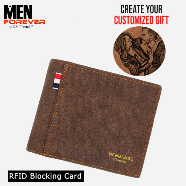 RFID Personalized Engraved Photo Wallet 7