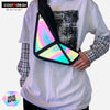 Reflective Holographic USB Chest Bag 1