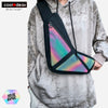 Reflective Holographic USB Chest Bag 2