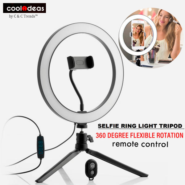 Rotating Selfie Ring Light Tripod 1