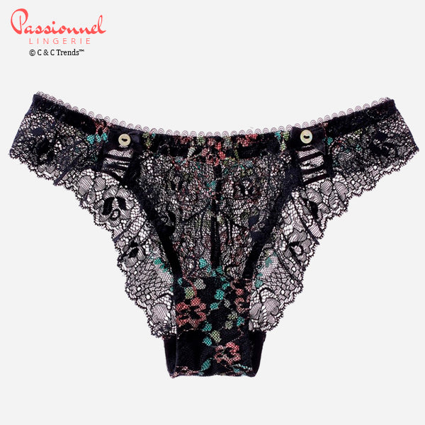Seamless Passional Bowknot Floral Panty 2b