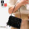 Sequin Tassel Embellished Shoulder Handbag 6