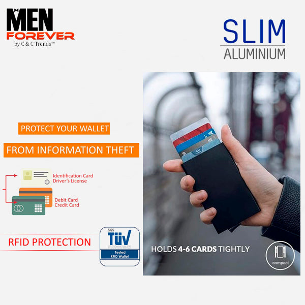 Slim Aluminium Anti-theft Pop-out card Holder 11