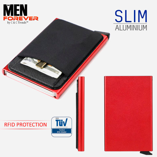 Slim Aluminium Anti-theft Pop-out card Holder 4