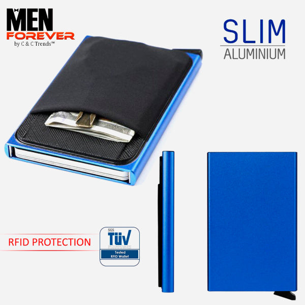 Slim Aluminium Anti-theft Pop-out card Holder 6