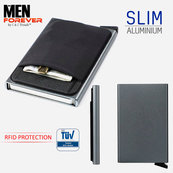 Slim Aluminium Anti-theft Pop-out card Holder 7