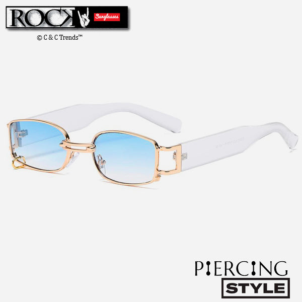 Small Rectangular Piercing Sunglasses 6a