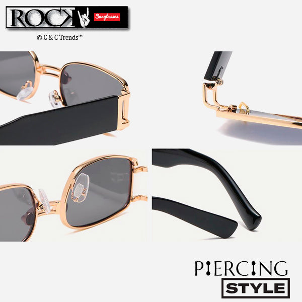 Small Rectangular Piercing Sunglasses 7a