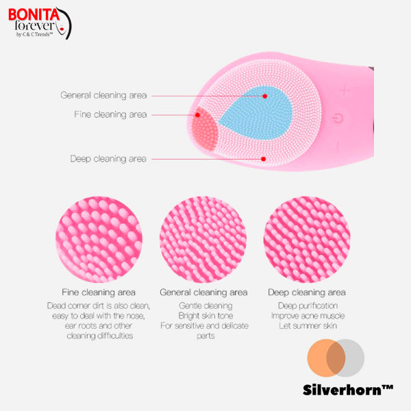 Sonic Silicone Facial Cleansing Brush 5a