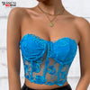 Strapless Lace Push Up Bralette Top 9