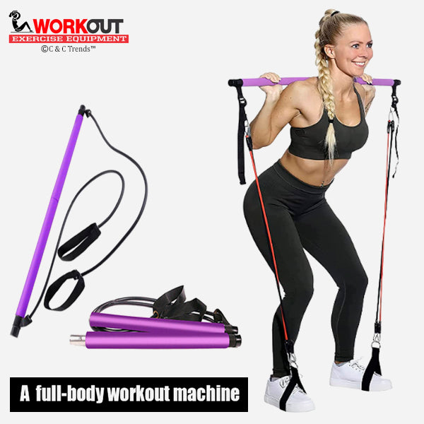Total Body Workout Sticks Kit with Resistance Band 18