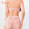 Transparent ultra-thin Floral Lace Underwear set 5a