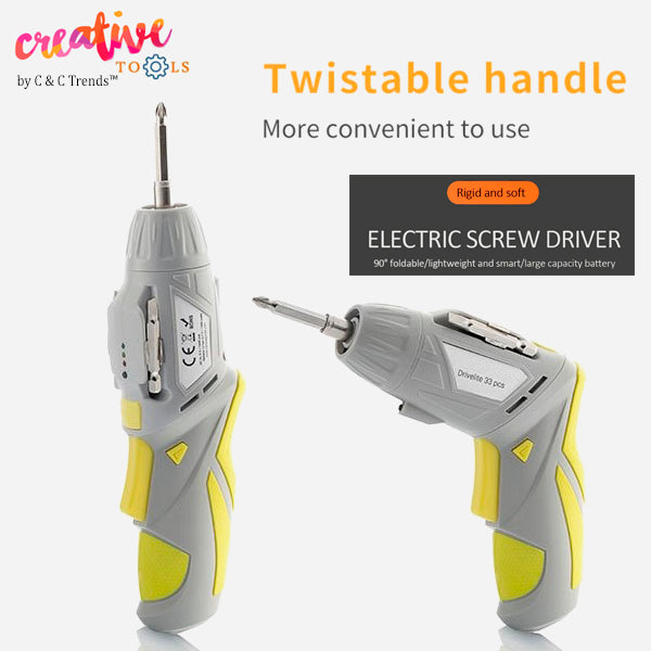 USB Charging Multi-position Cordless Electric Screwdriver 2