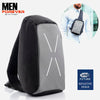 USB Reflective Anti theft Chest Bag 1a