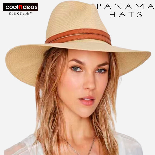 UV Protection Natural Panama Straw Hat 11