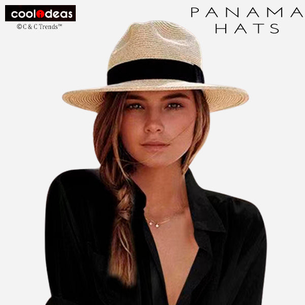 UV Protection Natural Panama Straw Hat 13