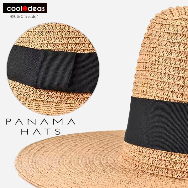 UV Protection Natural Panama Straw Hat 17