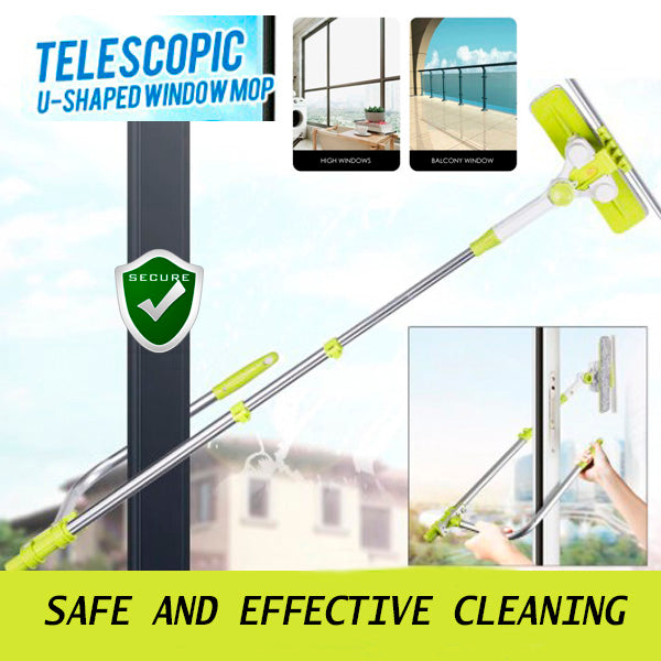 U type Extendable Microfiber Window Cleaning Brush