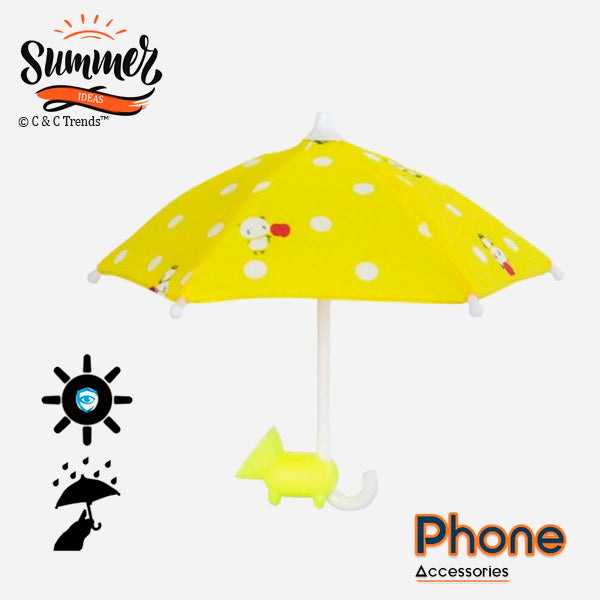 Umbrella shaped phone holder for sun protection 2