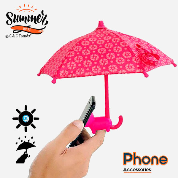 Umbrella shaped phone holder for sun protection 3