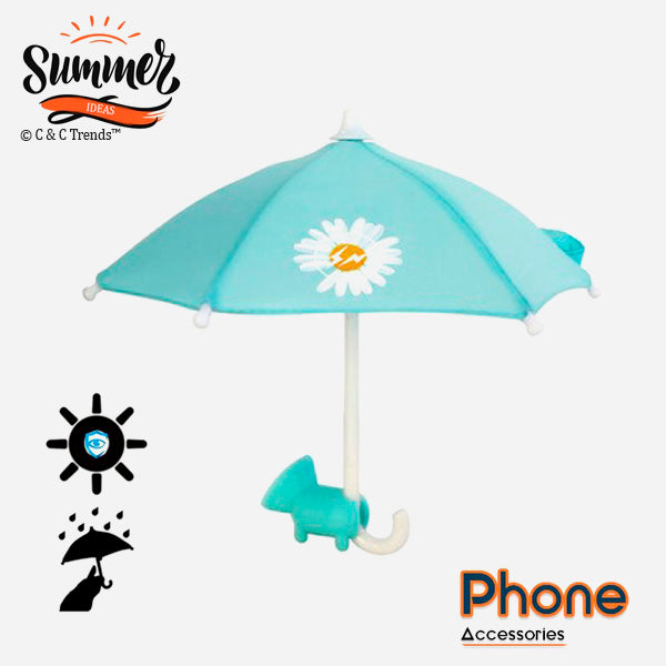 Umbrella shaped phone holder for sun protection 4