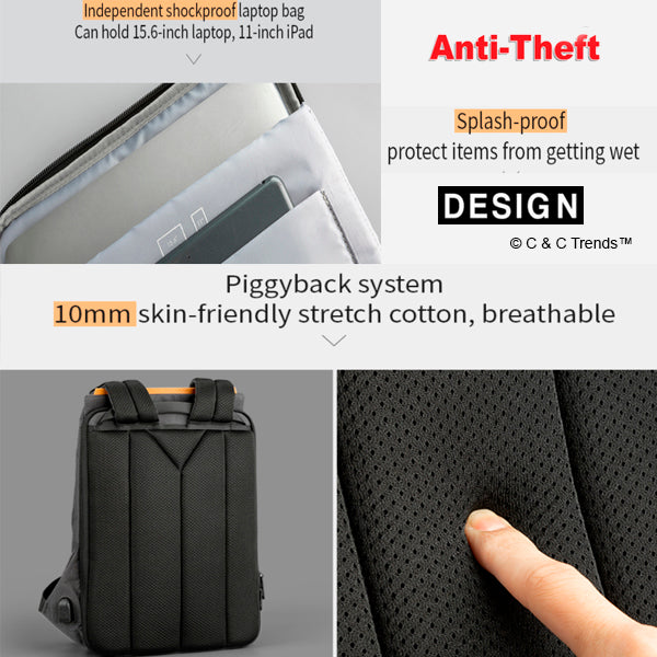 Urban Anti-theft Business Backpack nv 11