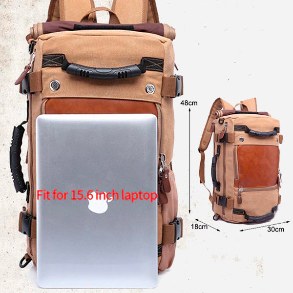 Vintage Stylish Travel Large Capacity Multifunctional Backpack 11