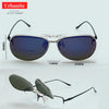 Aviator Polarized Clip On Sunglasses + Night Vision (2 x 1) 7a