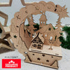 Laser Cut Wooden Christmas Village House 5b