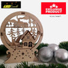 Laser Cut Wooden Christmas Village House 9b