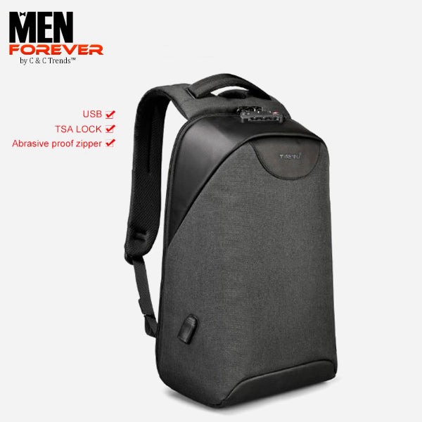 City Anti theft USB Charging Backpack 27a
