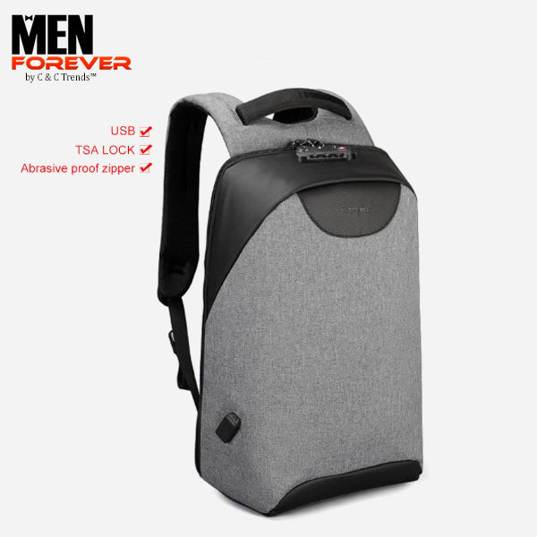 City Anti theft USB Charging Backpack 28a