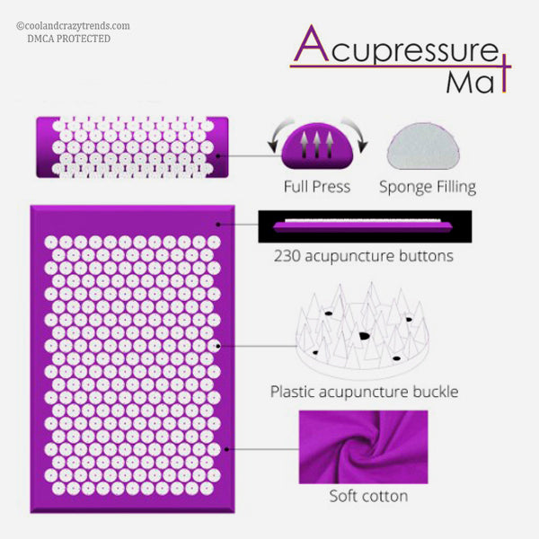 Massager Yoga Bed Pain Relieve Acupressure 24a