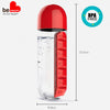 Water Bottle with built-in Daily Pill Box Organizer 2b