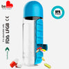 Water Bottle with built-in Daily Pill Box Organizer 6b