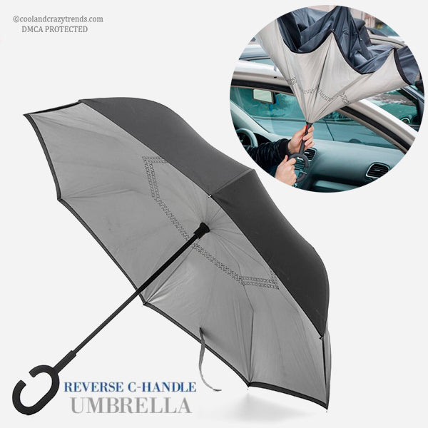 Aerodynamic Reversible Folding Umbrella 7b
