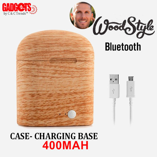 Wood Style Wireless Bluetooth Earbuds 4
